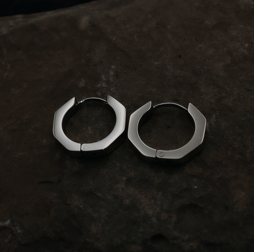 "Hexx" Hoop Earrings