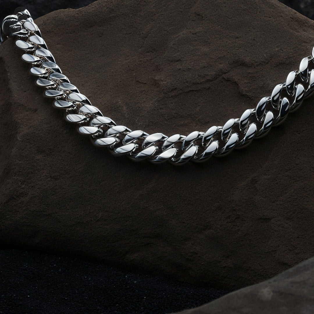 "Lynxx" Silver Cuban Link (8mm)