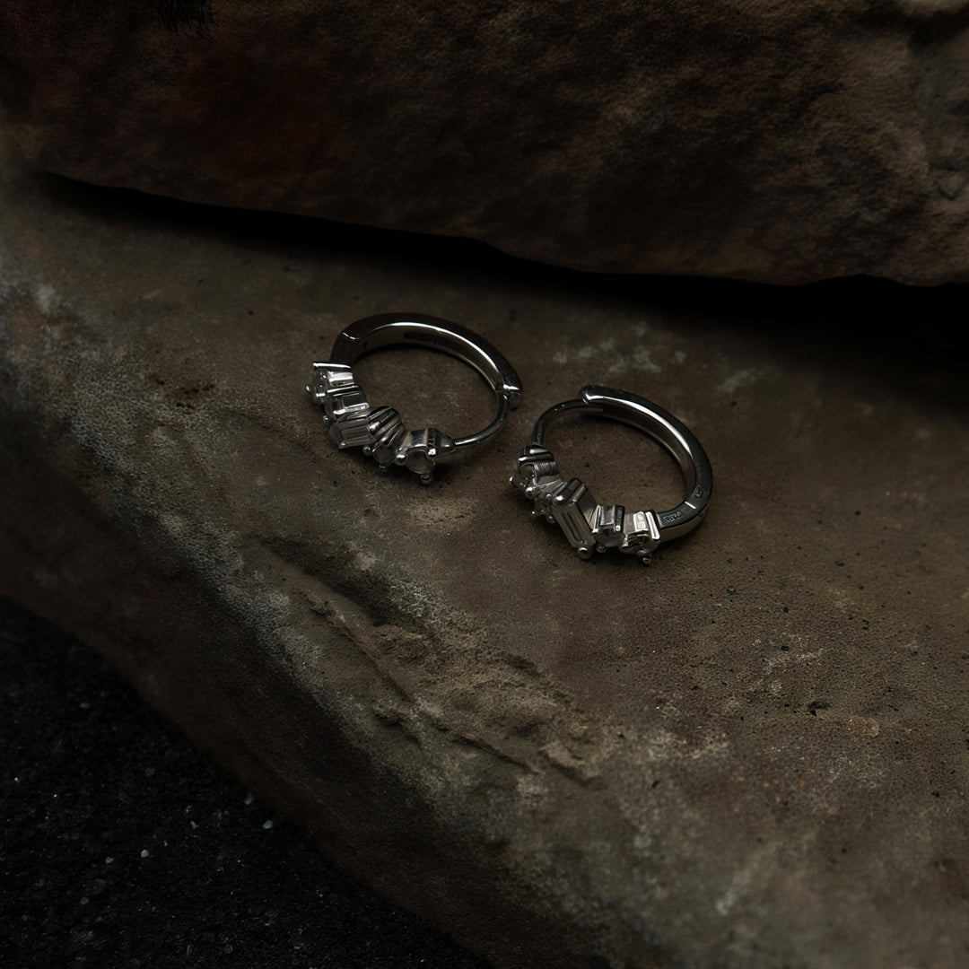 "Lucia" Huggie Earrings