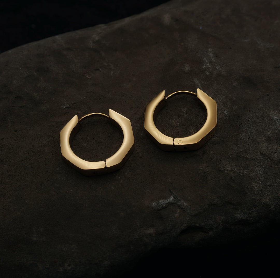 "Hexx" Hoop Earrings